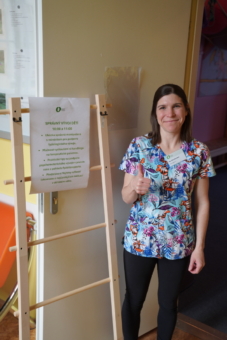 Naše fyzioterapeutka Eliška.