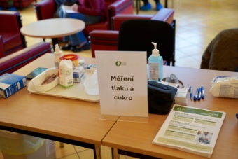 Měříme tlak a cukr zdarma.