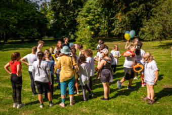 Aktivity dětí v lesoparku