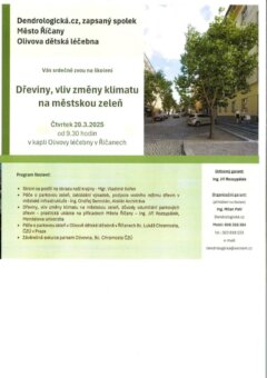 Pozvánka na školení 20. 03. : Dřeviny a vliv změny klimatu na městskou zeleň